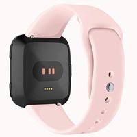 Fitbit Versa 1 / 2 & Lite siliconen bandje - Maat: Large - Roze - thumbnail