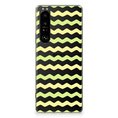 Sony Xperia 1 III | TPU bumper | Waves Yellow Sony Xperia 1 III | TPU bumper | Waves Yellow