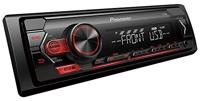 Pioneer autoradio USB, RDS tuner, 1/2 DIN met AUX-In en USB rood - thumbnail