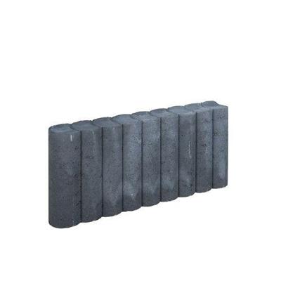 5 stuks! Rondo palissade zwart 8x25x50 cm Gardenlux - Gardenlux