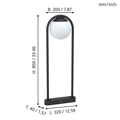 Eglo Design bollampPrata Vecchia 85cm zwart - 98733