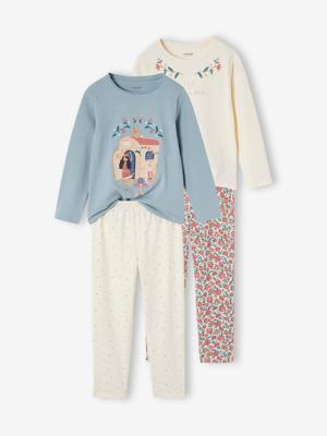 Set van 2 meisjespyjama's Gipsy ijsblauw Set van 2 meisjespyjama's Gipsy ijsblauw