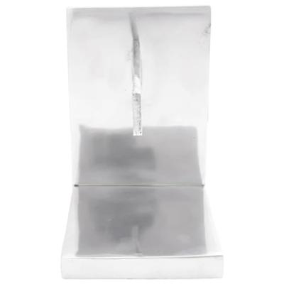 VidaXL Boekensteunen 2 pcs zilver 11 x 14 x 17,5 cm aluminium