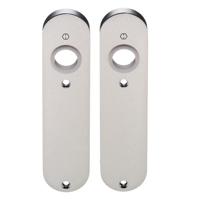 Hoppe ovaal kortschild 300 K - loop - aluminium F1 - thumbnail