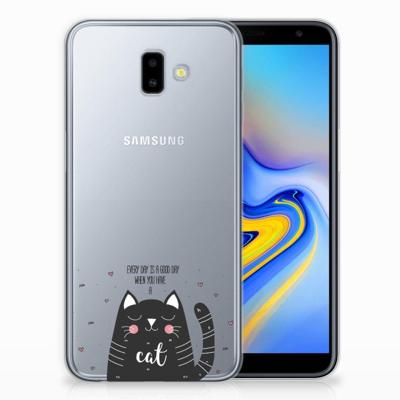 Samsung Galaxy J6 Plus (2018) Telefoonhoesje met Naam Cat Good Day Samsung Galaxy J6 Plus (2018) Telefoonhoesje met Naam Cat Good Day