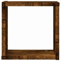 Wandplanken met opslag 2 pcs Bruin 26 x 15 x 26 cm Bewerkt hout - thumbnail