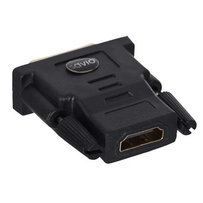 Savio CL-21 tussenstuk voor kabels DVI HDMI Zwart