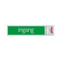 Bord Alulook Ingang - 165x44 mm zelfklevend. - thumbnail
