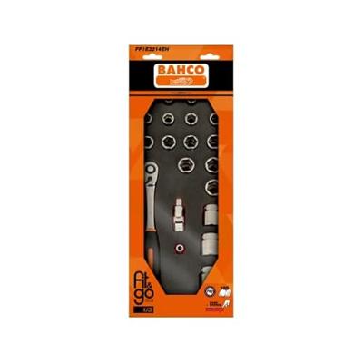 Bahco Foaminlay Fit&Go 1/3 met doppen en toebehoren 1/2" - 21-delig - retailverpakking - FF1E2214EH