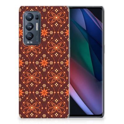OPPO Find X3 Neo | TPU bumper | Batik Brown