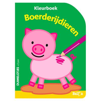 Standaard Uitgeverij Duimelotjes boerderijdieren kleurboek
