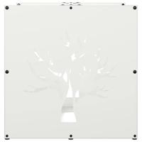 Brandhoutrek 40x40x40 cm koudgewalst staal wit - thumbnail