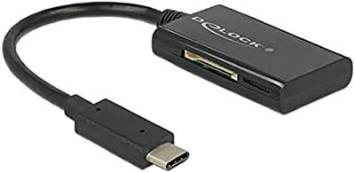 Delock 91740 USB 5 Gbps kaartlezer USB Type-C male 4 sleuven Delock 91740 USB 5 Gbps kaartlezer USB Type-C male 4 sleuven