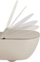 Ben Segno 2.0 hangtoilet met toiletbril compact Xtra glaze+ Free flush mat beige - thumbnail