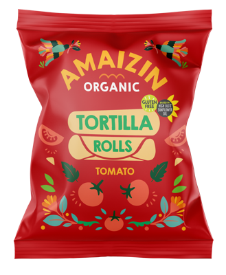 Amaizin Corn rolls tomaat bio 100 Gram
