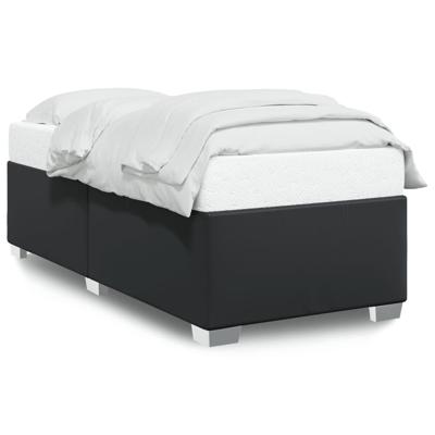 Bedframe kunstleer zwart 80x200 cm - thumbnail