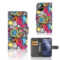 Apple iPhone 12 Mini | Wallet Case | met Pasjes | Punk Rock - thumbnail