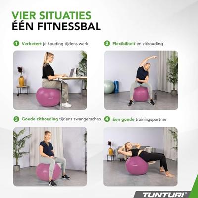 Fitnessbal Anti-Burst 75cm Purple