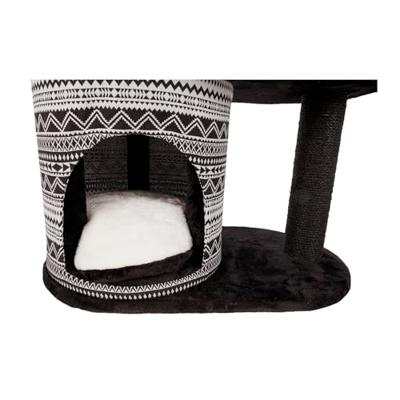 Trixie 43466 krabpaal Giada, 112 cm, zwart/wit