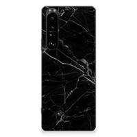 Sony Xperia 1 III | TPU | Siliconen hoesje | Marmer Zwart - Origineel Cadeau Vader - thumbnail