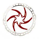 Elvedes one piece rotor 180mm 112g 6 gaats+bout rood 2015199