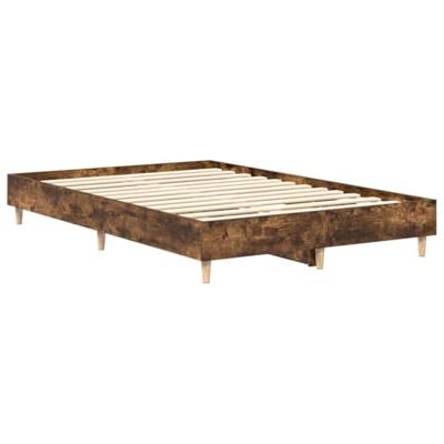 Bedframe zonder matras 120x190 cm spaanplaat gerookt eiken Bedframe zonder matras 120x190 cm spaanplaat gerookt eiken