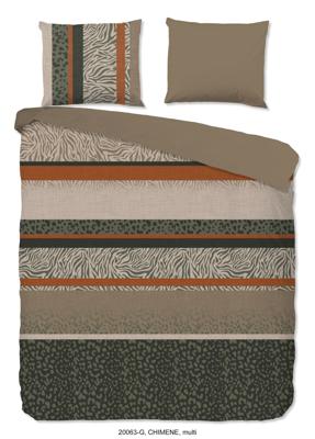 Good Morning Dekbedovertrek "dierenprint strepen" - Multi - (200x200/220 cm) - Katoen Good Morning Dekbedovertrek "dierenprint strepen" - Multi - (200x200/220 cm) - Katoen