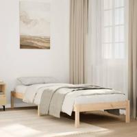 Bedframe extra lang zonder matras massief grenenhout 90x210 cm - thumbnail