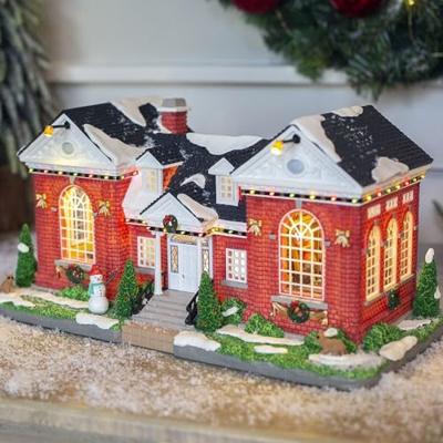 Lemax public library verlicht kersthuisje Norman Rockwell 2023