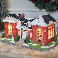 Lemax public library verlicht kersthuisje Norman Rockwell 2023 - thumbnail