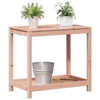 Oppottafel met schap 82,5x50x75 cm massief douglashout - thumbnail