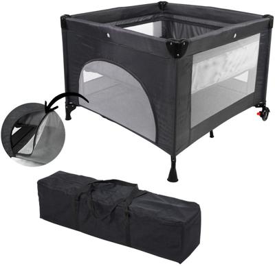 Lettino da viaggio 2 in 1 - Box per bambini - MIGO - 100 x 100 x 76 cm - Dalla nascita a 15 kg - Blu