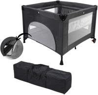 Lettino da viaggio 2 in 1 - Box per bambini - MIGO - 100 x 100 x 76 cm - Dalla nascita a 15 kg - Blu - thumbnail