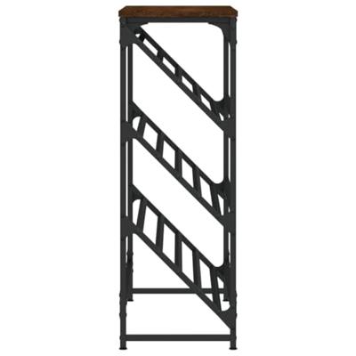 VidaXL Schoenenrek 90x30x85 cm bewerkt hout bruin eikenkleur VidaXL Schoenenrek 90x30x85 cm bewerkt hout bruin eikenkleur