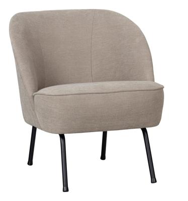 BePureHome Vogue Fauteuil - Geweven stof - Zand - 69x57x70
