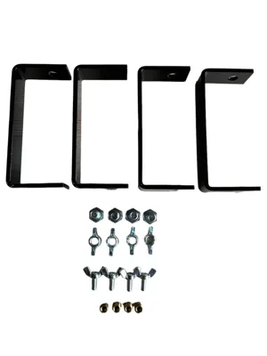 Tafelbladhouders voor 200L olievat - 4 stuks