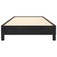 Bedframe fluweel zwart 90x190 cm - thumbnail