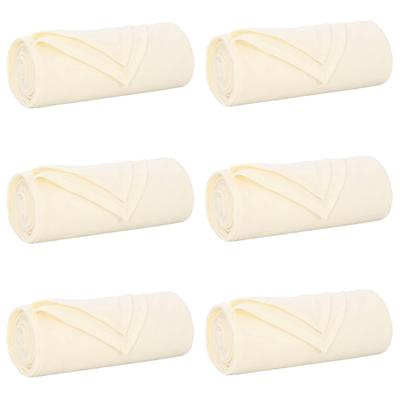 VidaXL Kleden 6 pcs crème 200 x 150 cm fleece