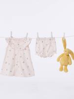Babyjurk + bloomer met fruitprint PETIT BATEAU rouge - thumbnail