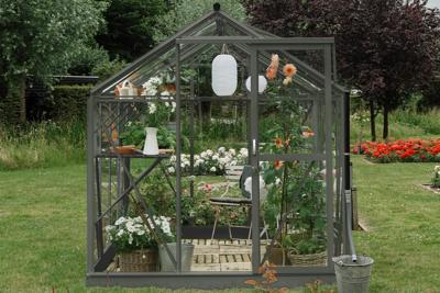 Royal Well | Mary III Full Options Tuinkas | Veiligheidsglas 3 mm | Groengrijs