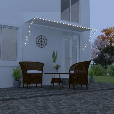 Luifel uittrekbaar met LED 350x150 cm crme