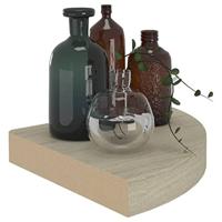 Hoekschap zwevend 25x25x3,8 cm MDF eikenkleurig - thumbnail