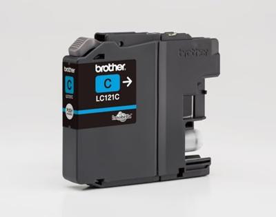 Brother inktcartridge, 300 pagina&apos;s, OEM LC-121C, cyaan - thumbnail