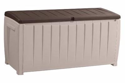 Novel keter kussenkist / opbergbox 340 liter grijs / zwart