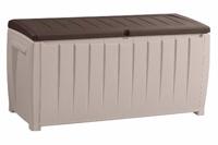 Novel keter kussenkist / opbergbox 340 liter grijs / zwart - thumbnail