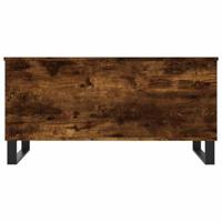 Salontafel 90x44,5x45 cm bewerkt hout gerookt eikenkleurig - thumbnail
