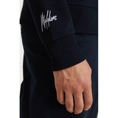 Malelions Captain Crewneck Senior Navy - Maat XS - Kleur: Blauw | Soccerfanshop