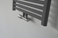 Onderblok Radiatoraansluitset Wiesbaden 16x2,0 +15 Knel Haaks Links Aansluiting Geborsteld Staal (RVS Look) - thumbnail