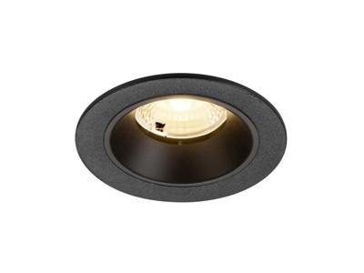 SLV InbouwspotNuminos S zwart 3000K - 40gr - 1009454