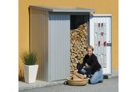 Biohort metalen multi opslagplaats Woodstock 300,7x102x199 cm- Lessenaarsdak- Metaal- Biohort - thumbnail